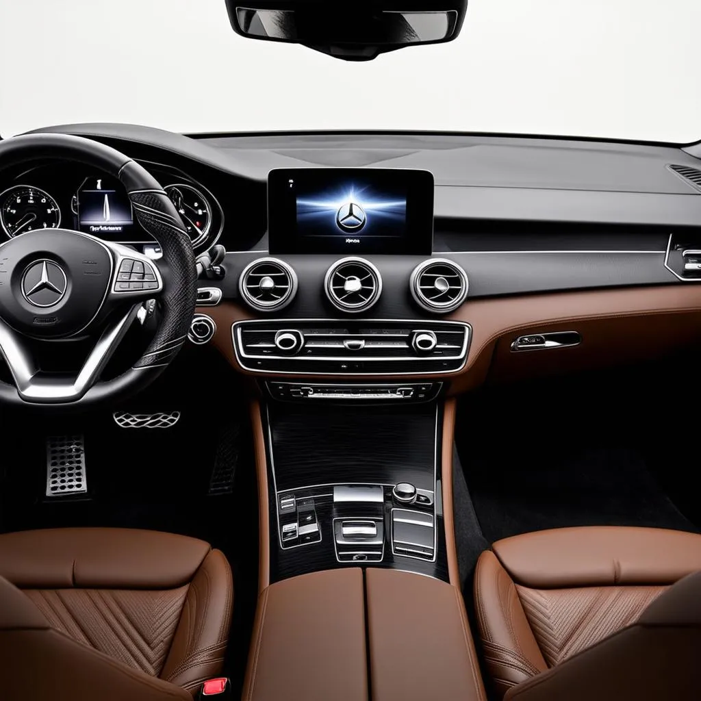 interior of a 2015 mercedes-benz c-class c 300 sedan