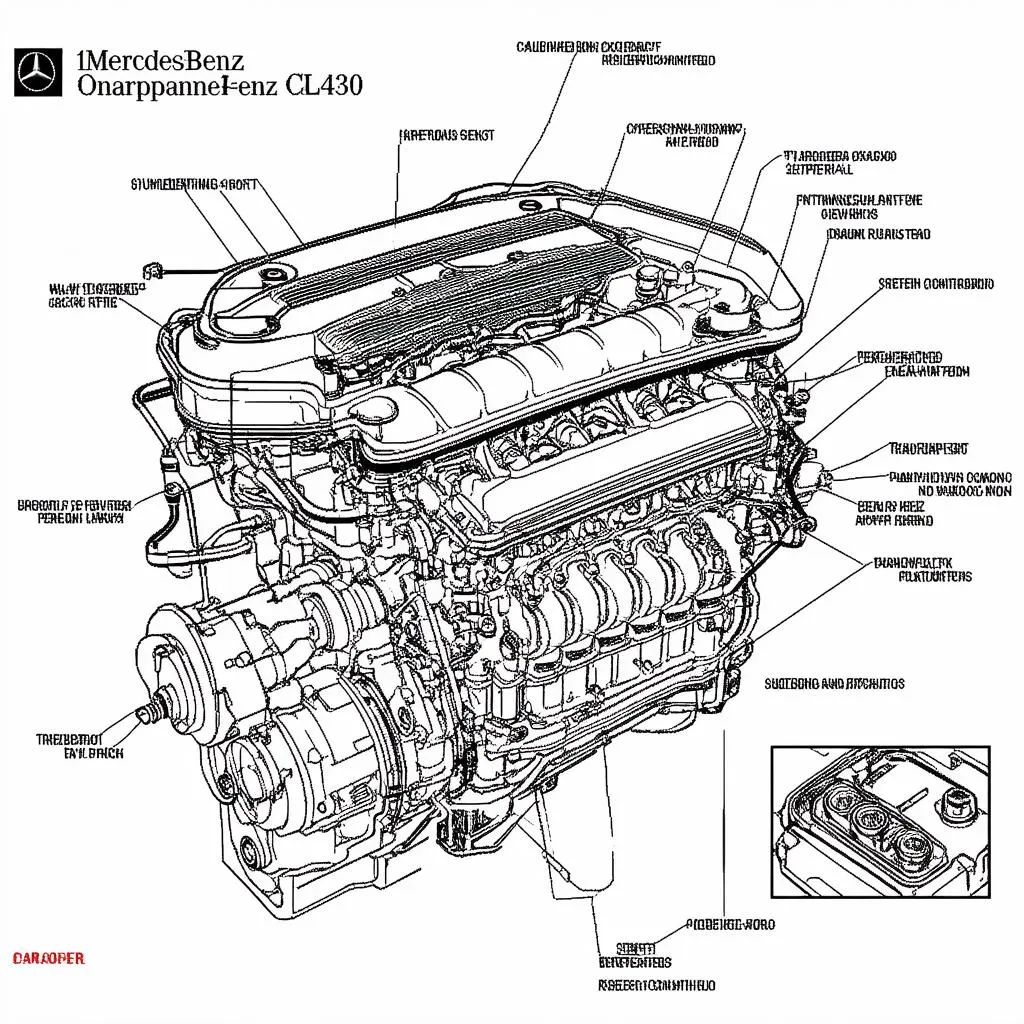 1999 Mercedes-Benz CLK430 Engine Diagram