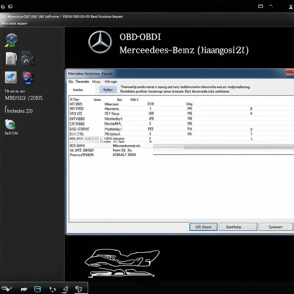 OBDII software guide for Mercedes Benz