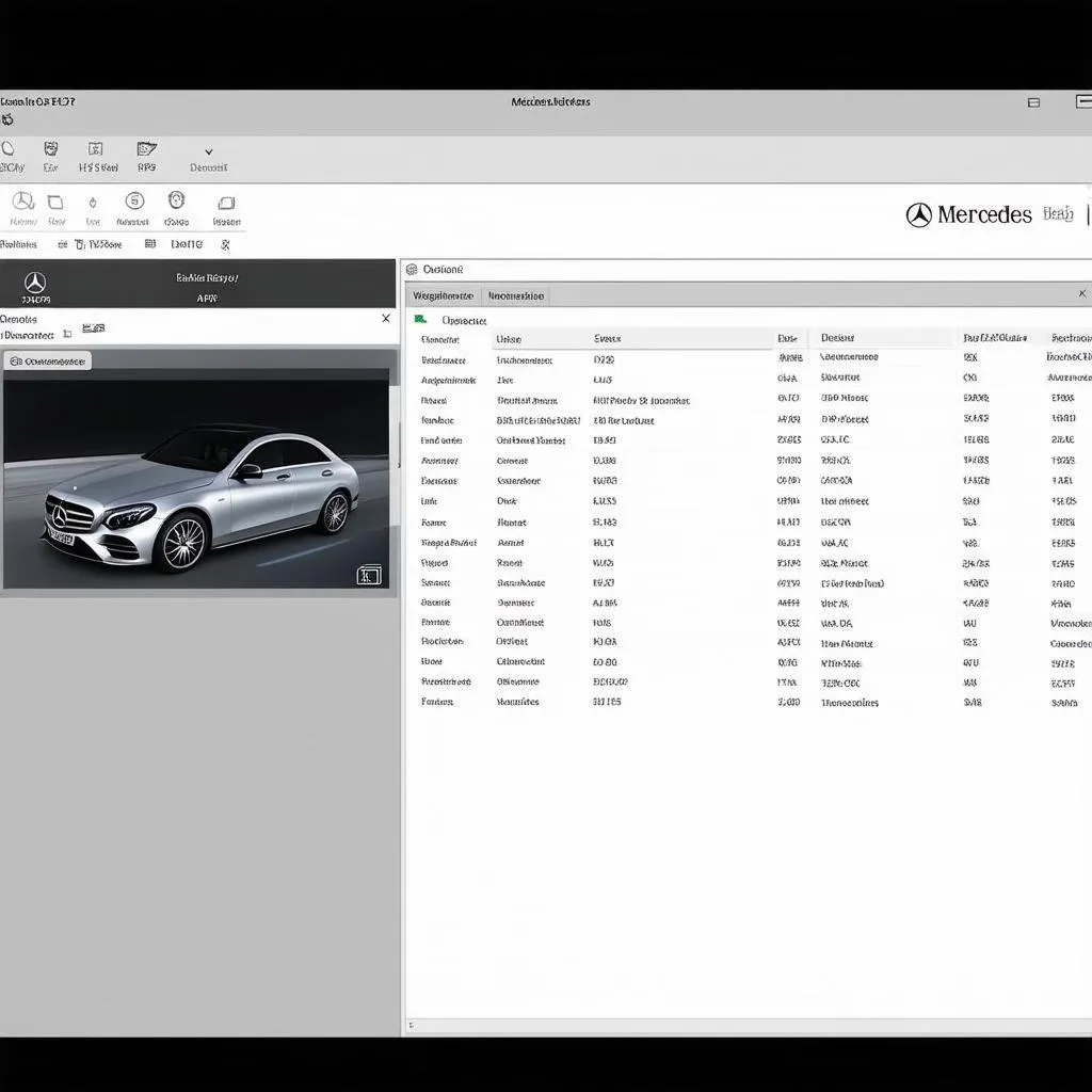 mercedes diagnostic software interface