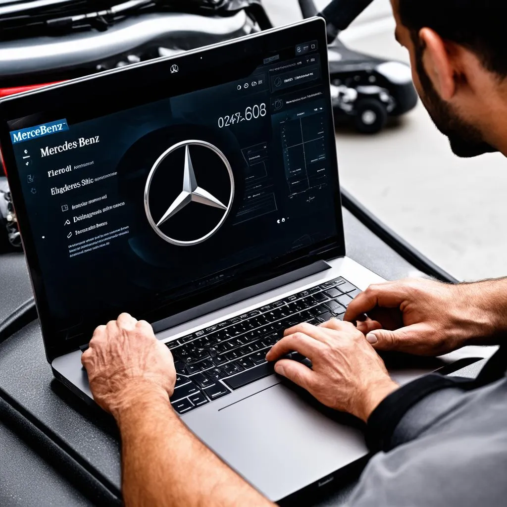 Mercedes Diagnostic Software in Action