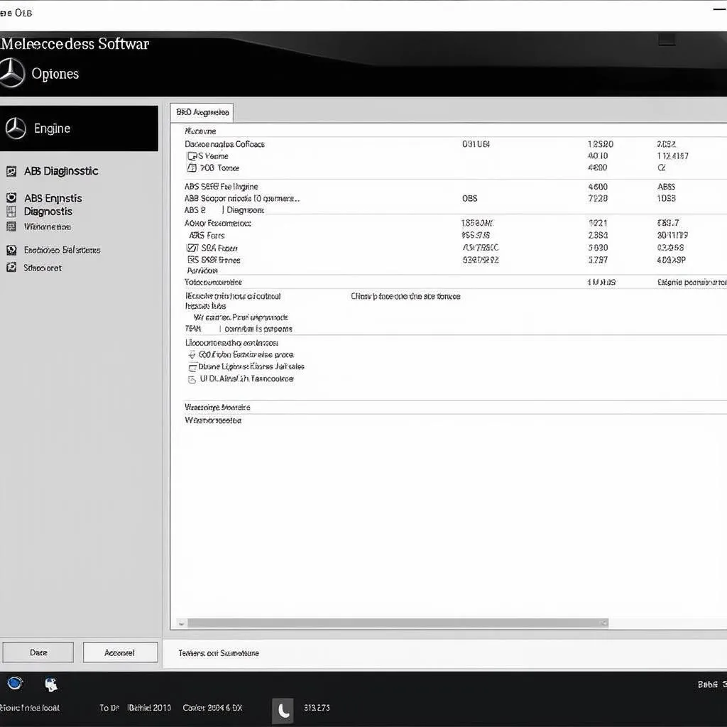 Mercedes Diagnostic Software Interface