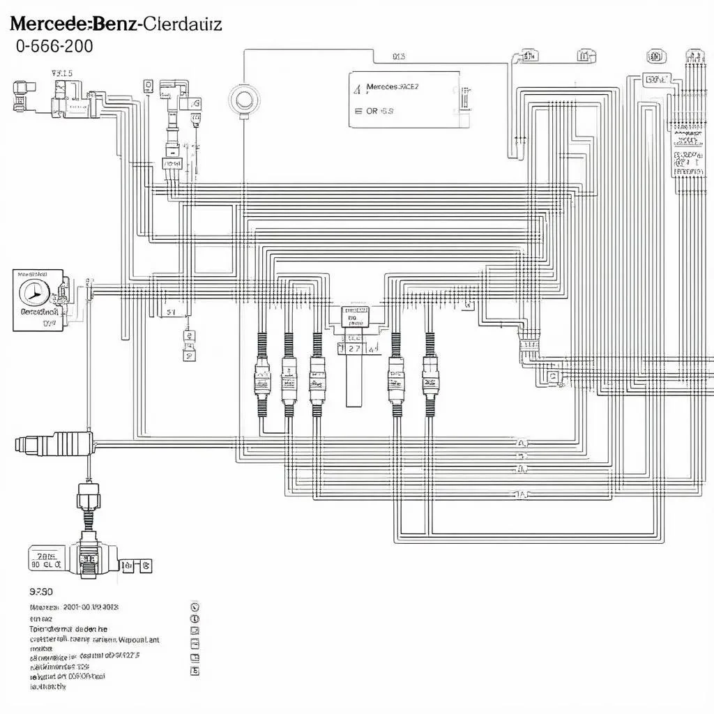 mercedes engine circuit diagram