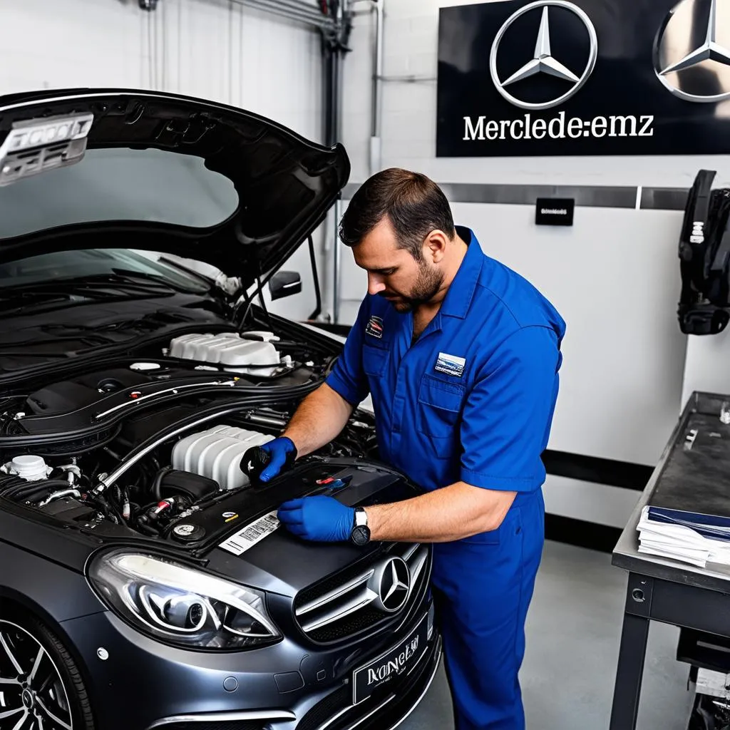 Mercedes Mechanic in Monaco