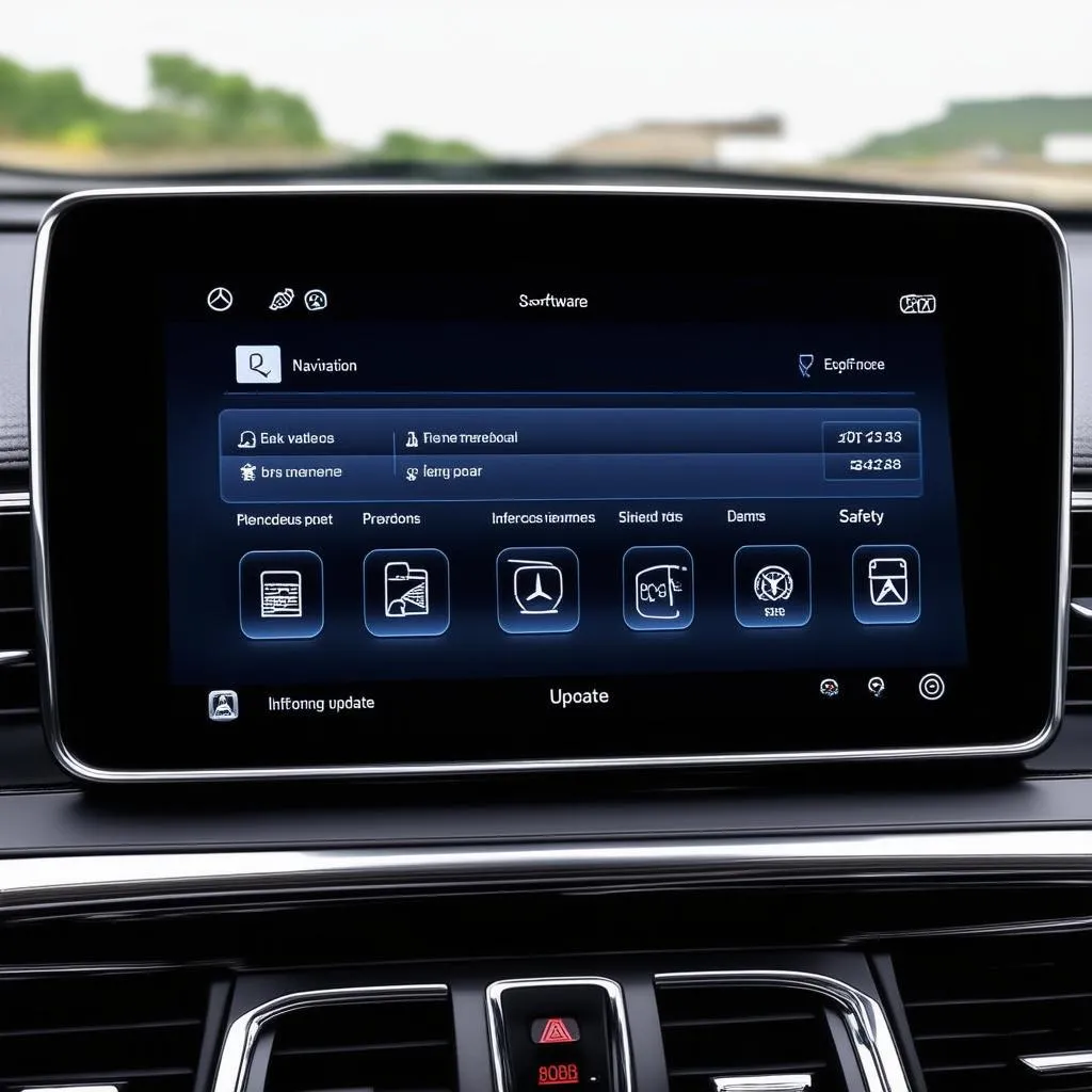 Mercedes Software Update Dashboard