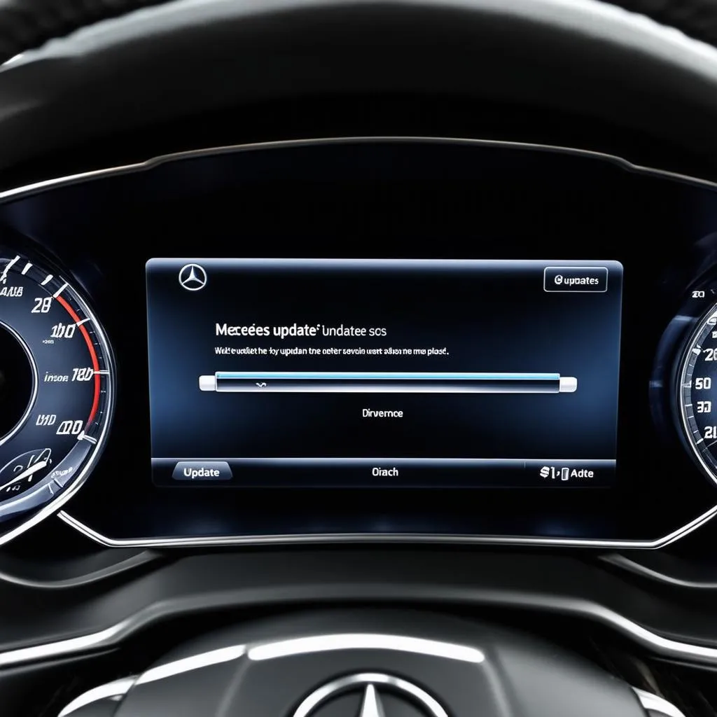 Mercedes Software Update Screen