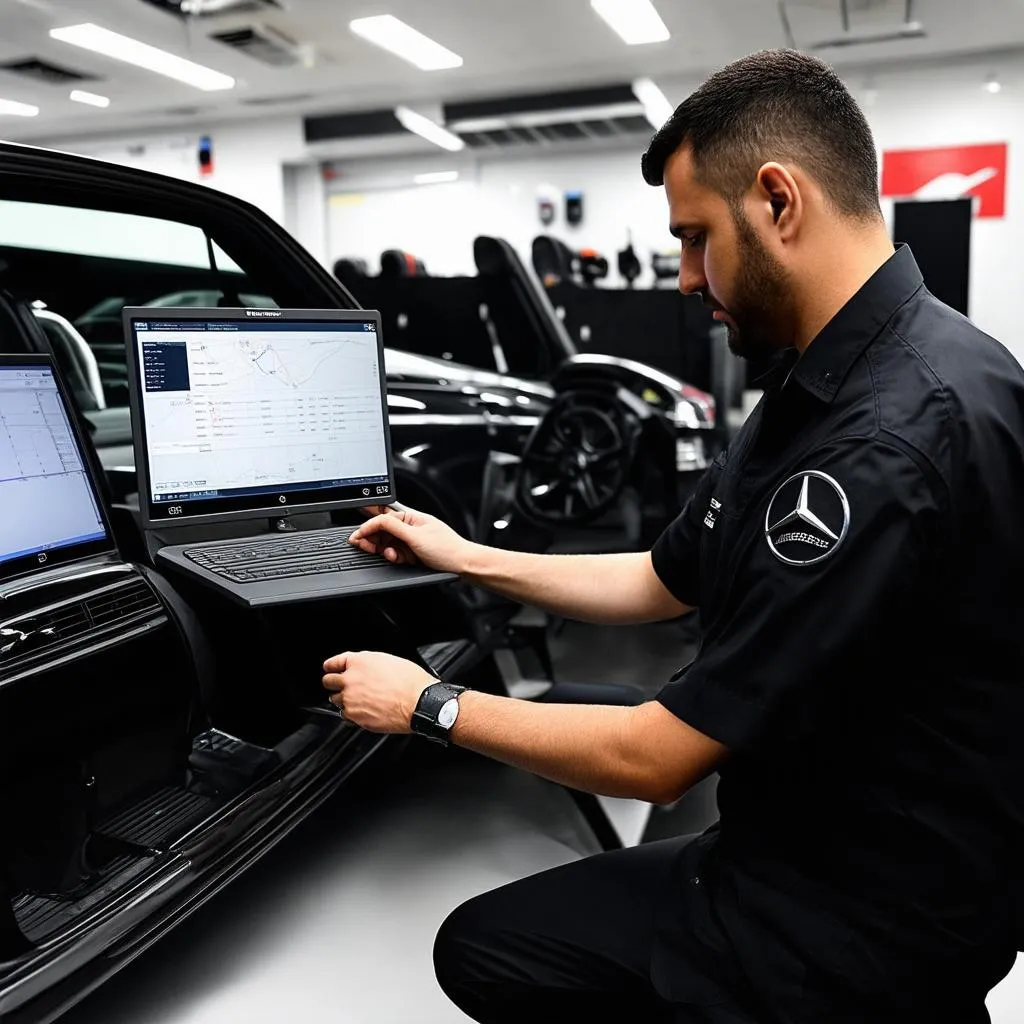 Mercedes Technician Diagnosis