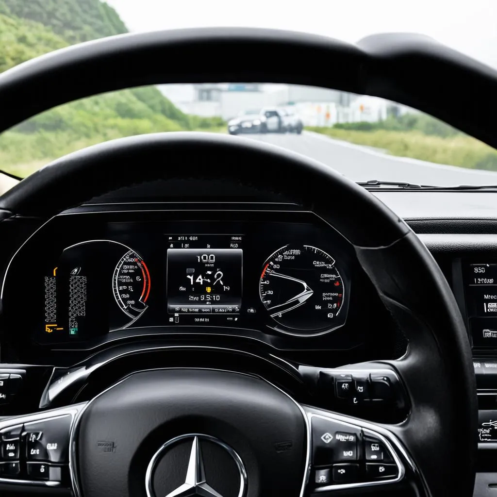 Modern Mercedes Truck Dashboard