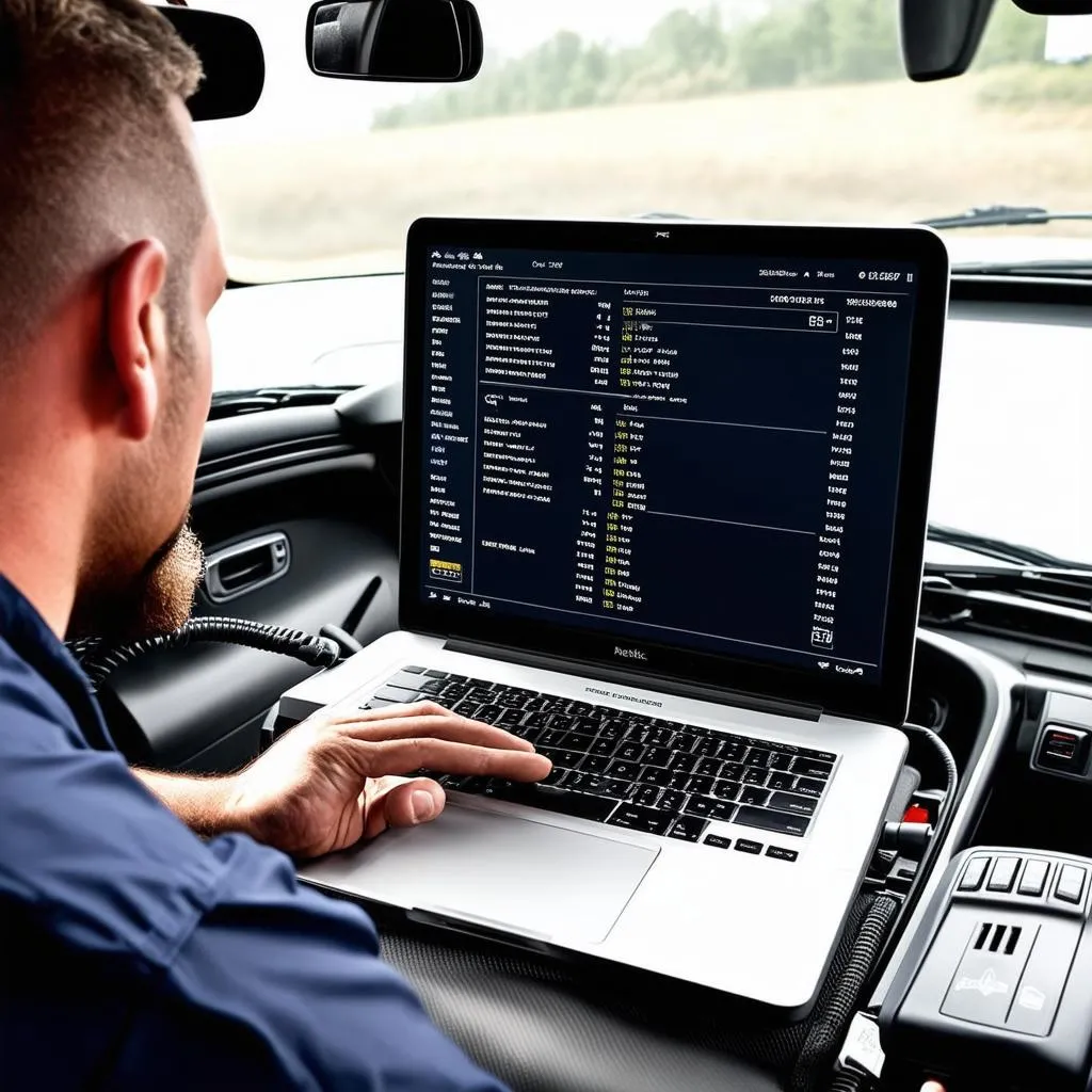 Mercedes Truck Diagnostic Software in Action