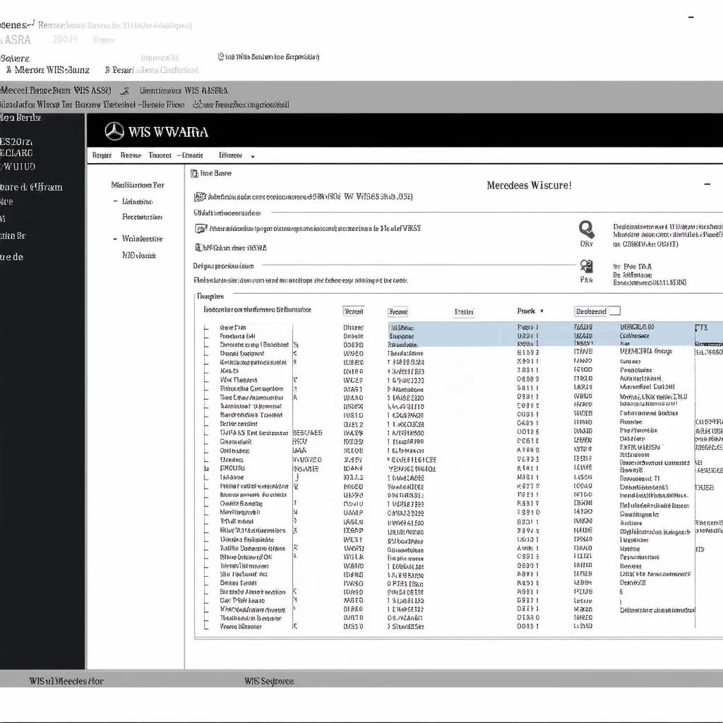 Mercedes-Benz WIS ASRA Software Screenshot