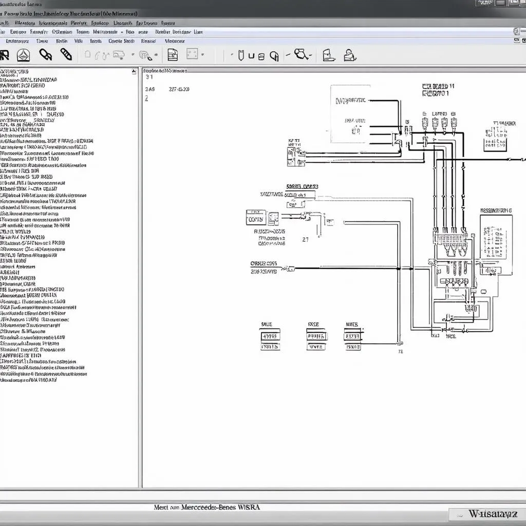 Mercedes-Benz WIS/ASRA software screenshot