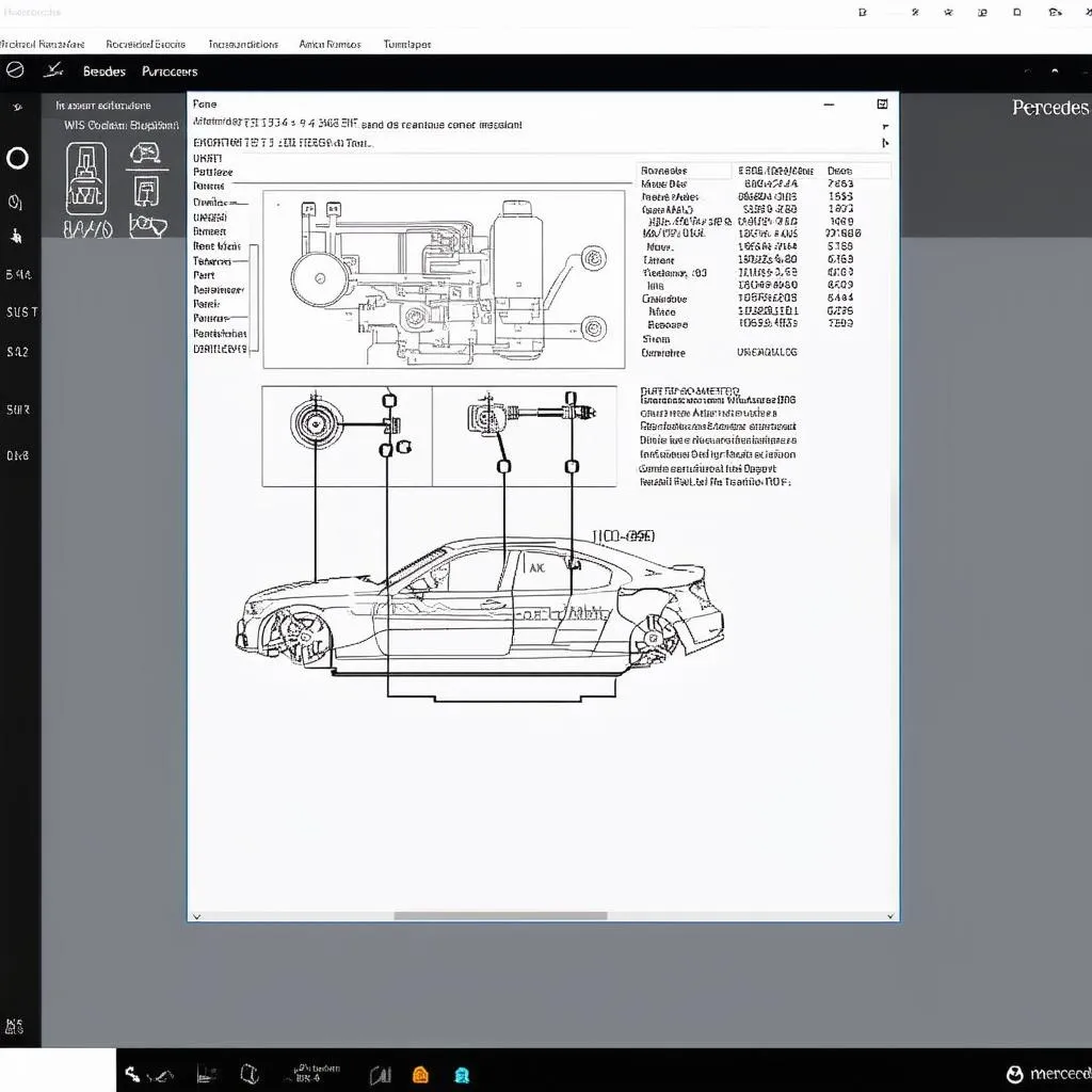 Mercedes WIS Software Screenshot