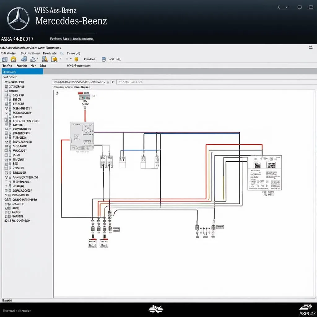 Mercedes-Benz WIS ASRA 04.2017 software interface