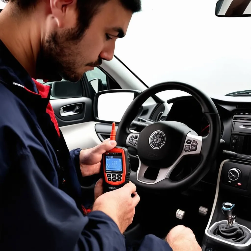 Xhorse Mini VCI Diagnosing a Car