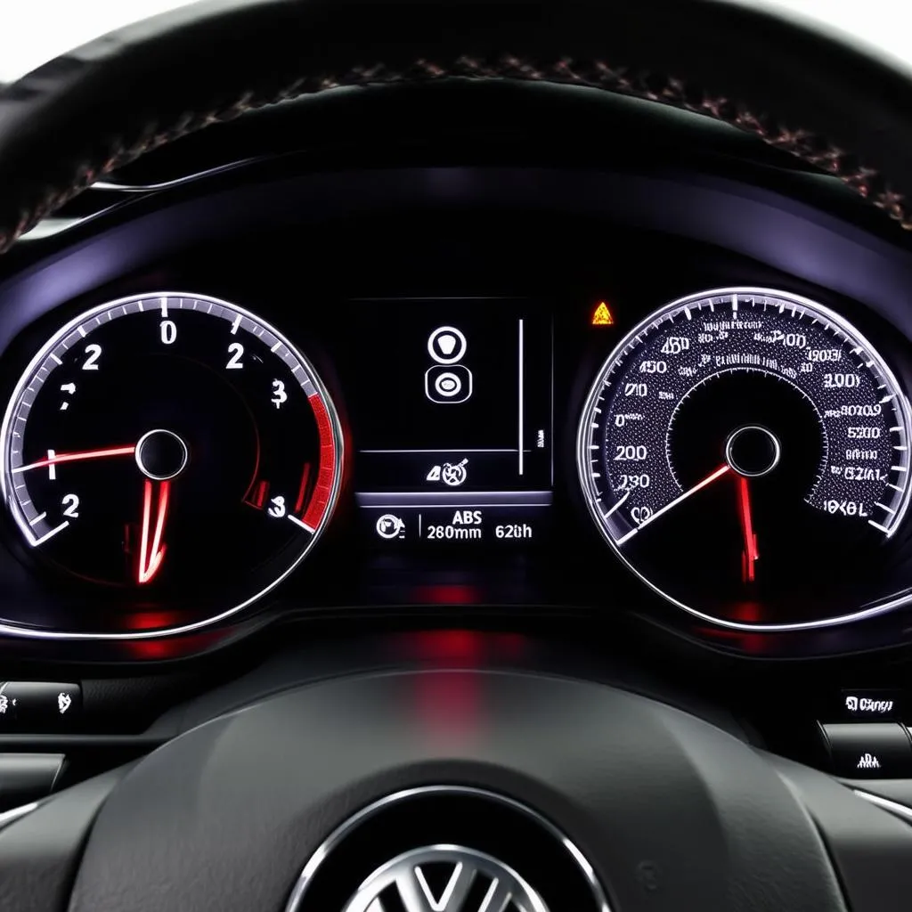 MK6 GLI Dashboard with Warning Lights