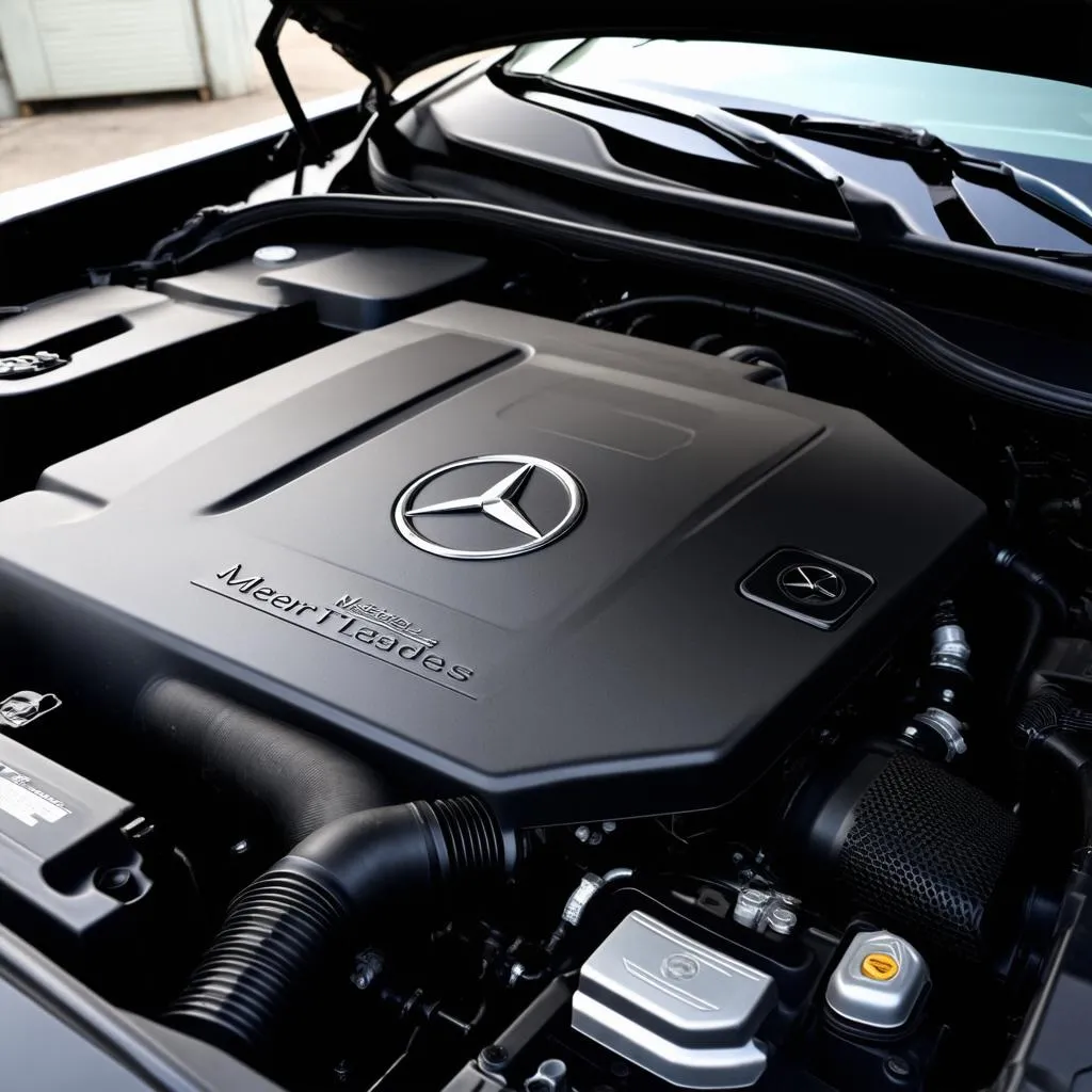 Modern Mercedes Engine Bay