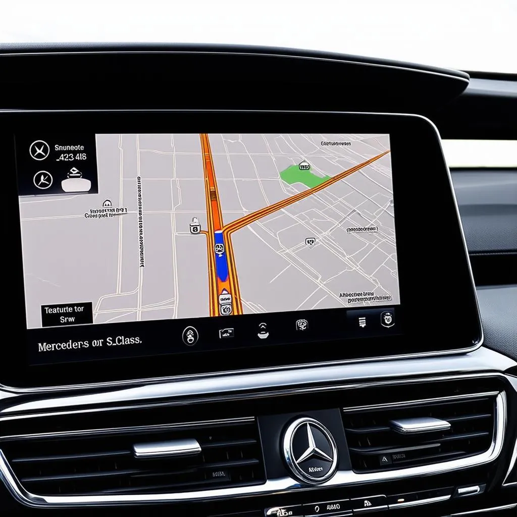 Mercedes S-Class Navigation Screen