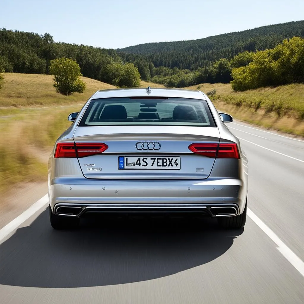 New Audi S8 on Open Road