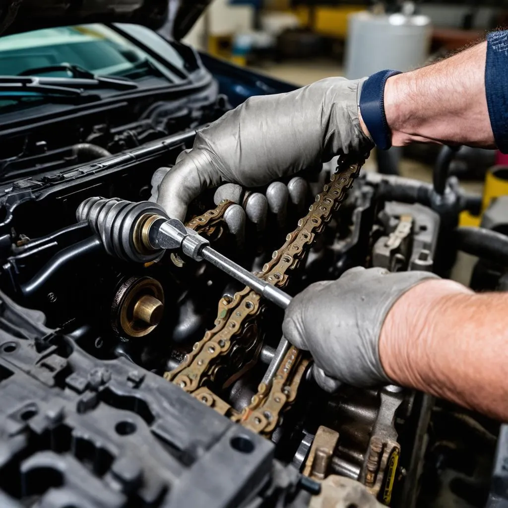 Timing chain replacement