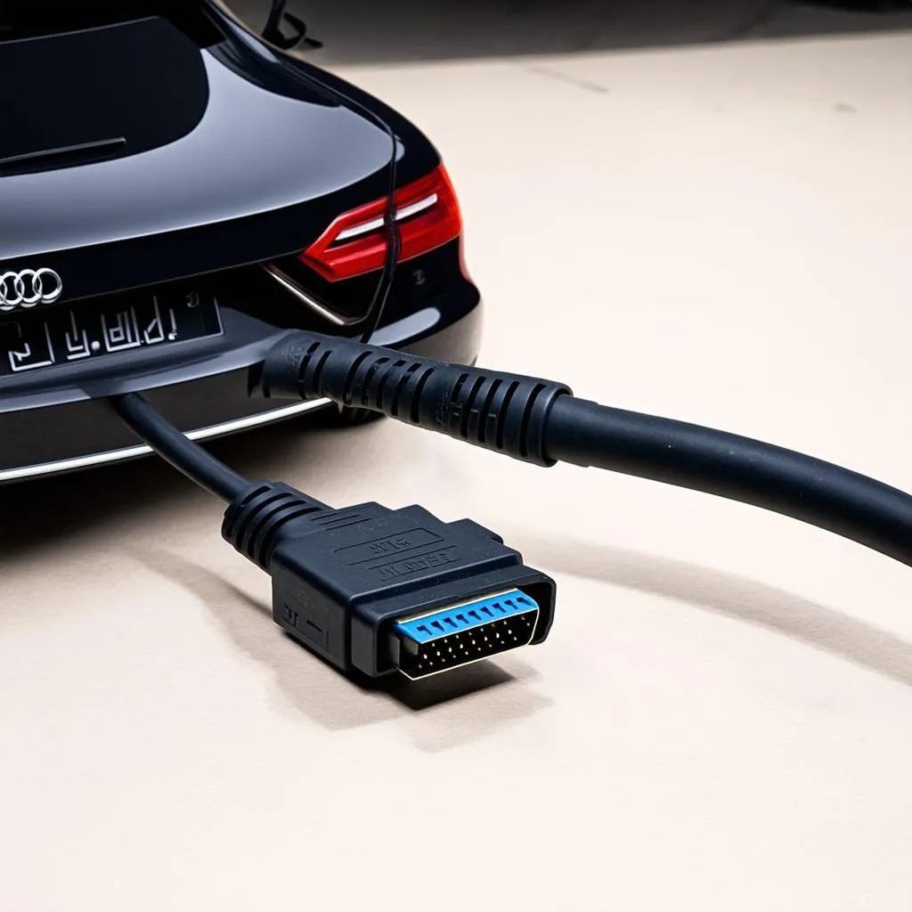 Vag COM cable connecting to Audi S5