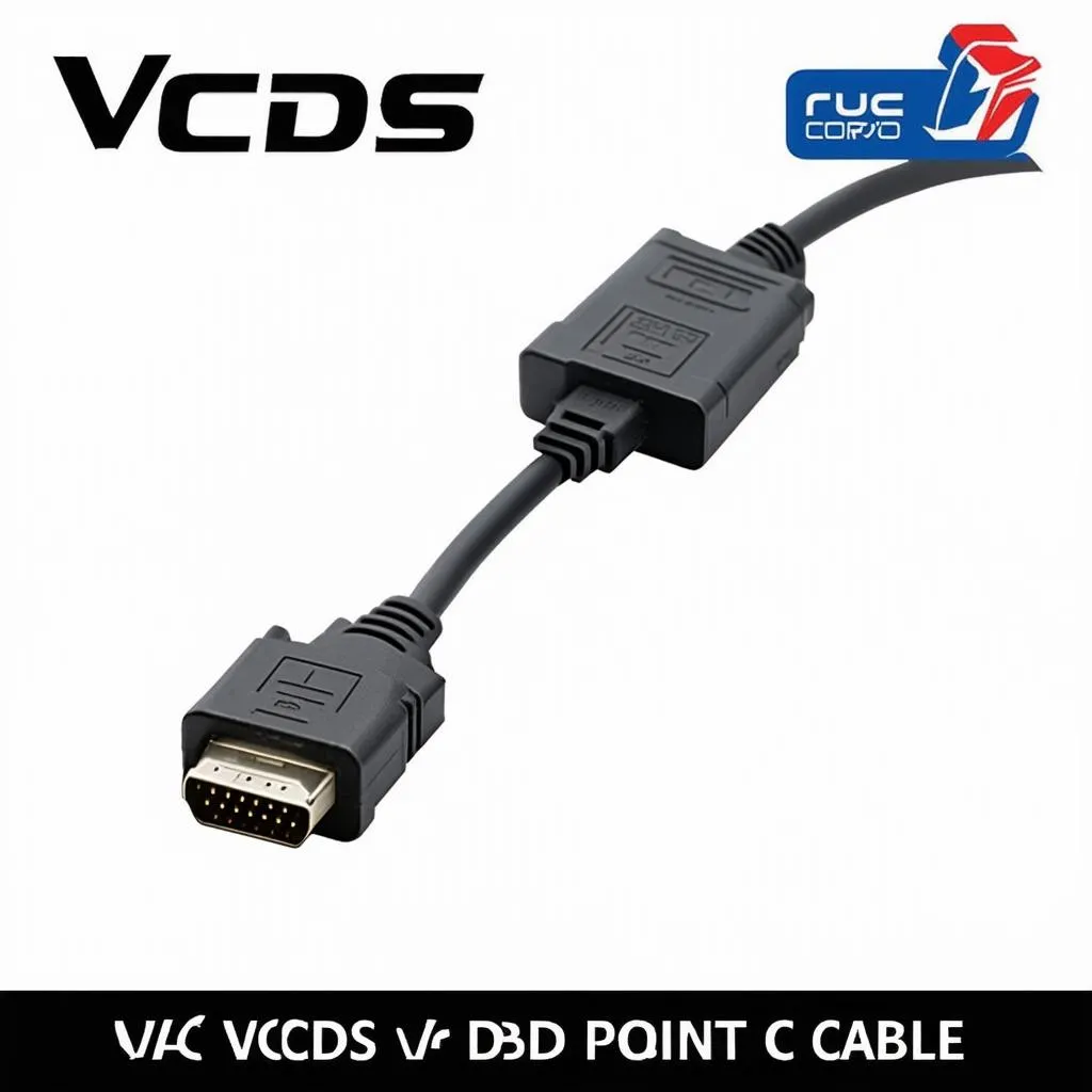 VCDS cable connected to a computer