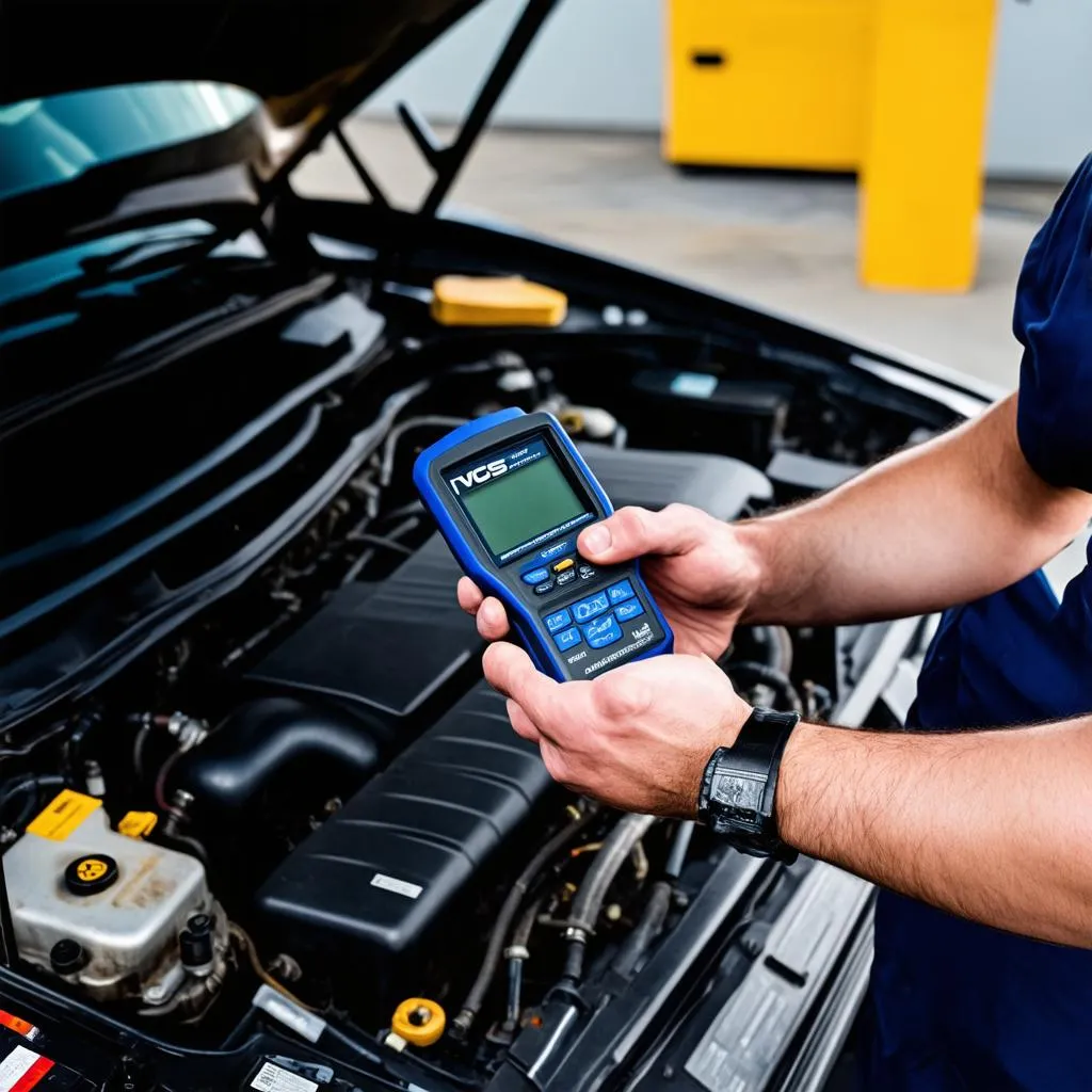 VCDS being used to diagnose a car