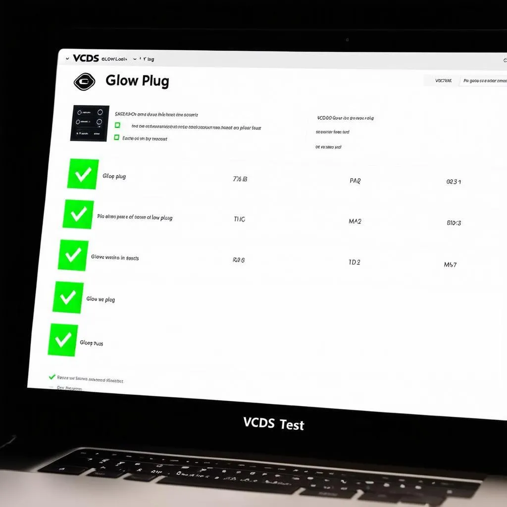 VCDS Glow Plug Test Results