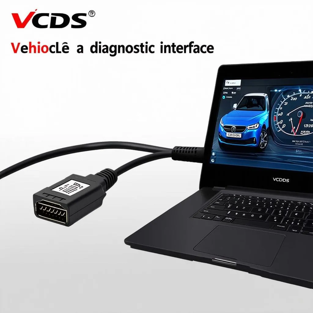 VCDS Diagnostic Cable and Laptop