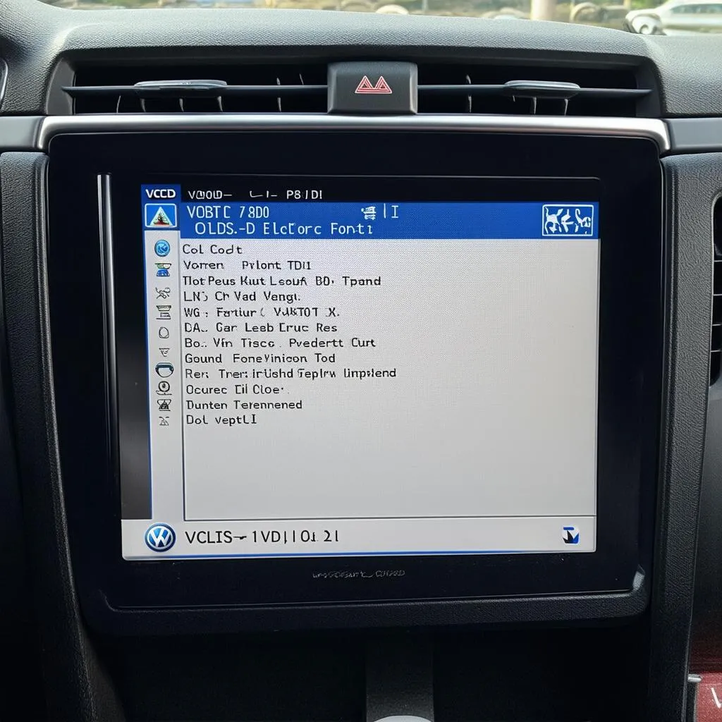 VCDS OBD-II port connection