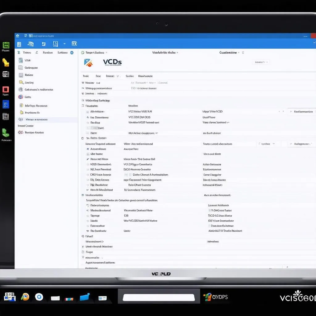 VCDS software interface on a laptop