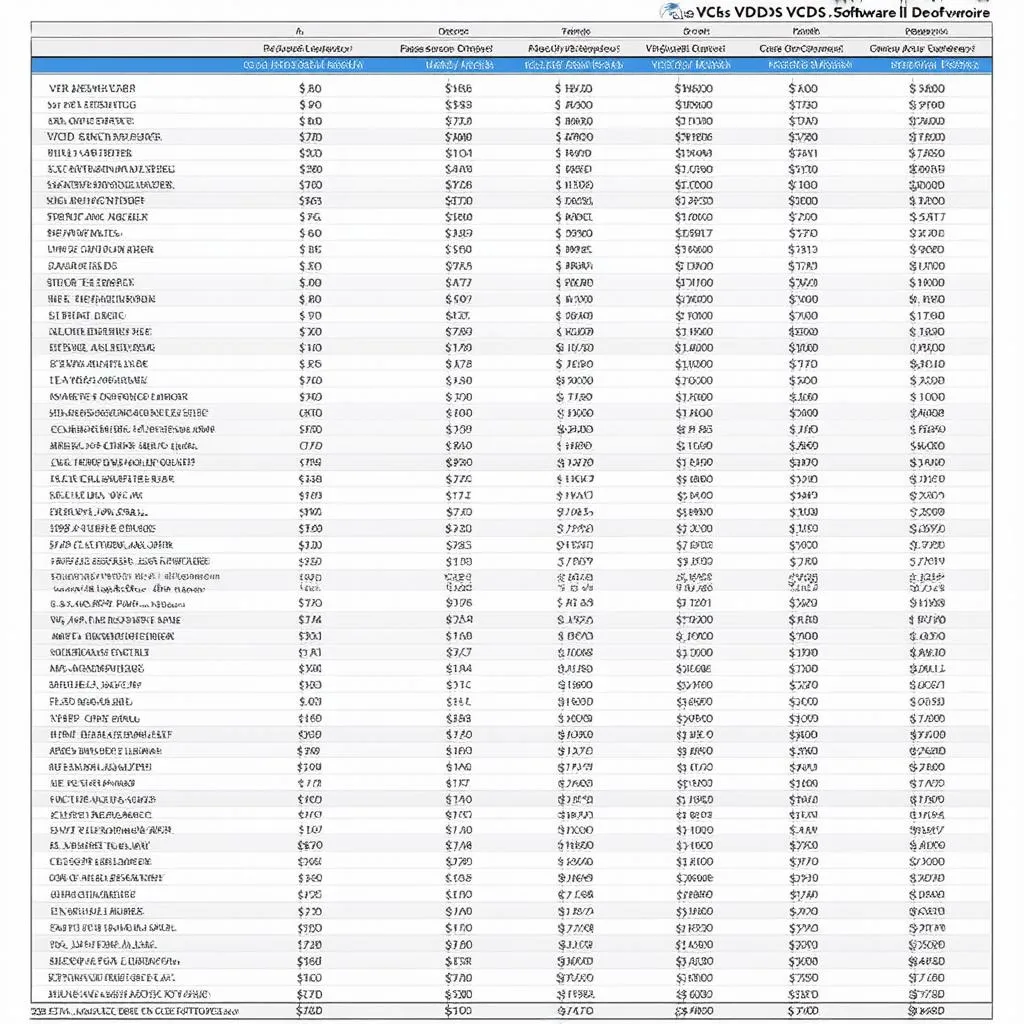 VCDS Software Price Comparison