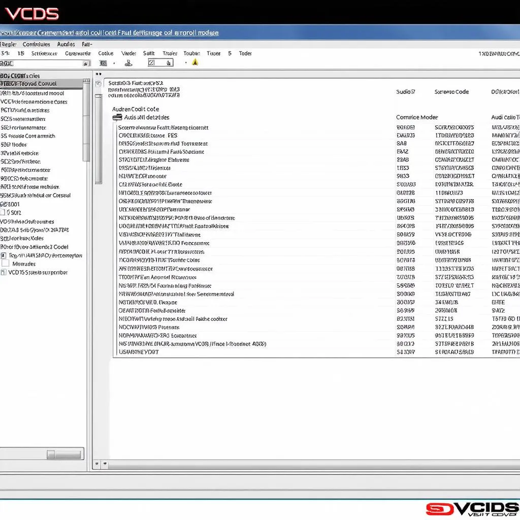 vcds software interface