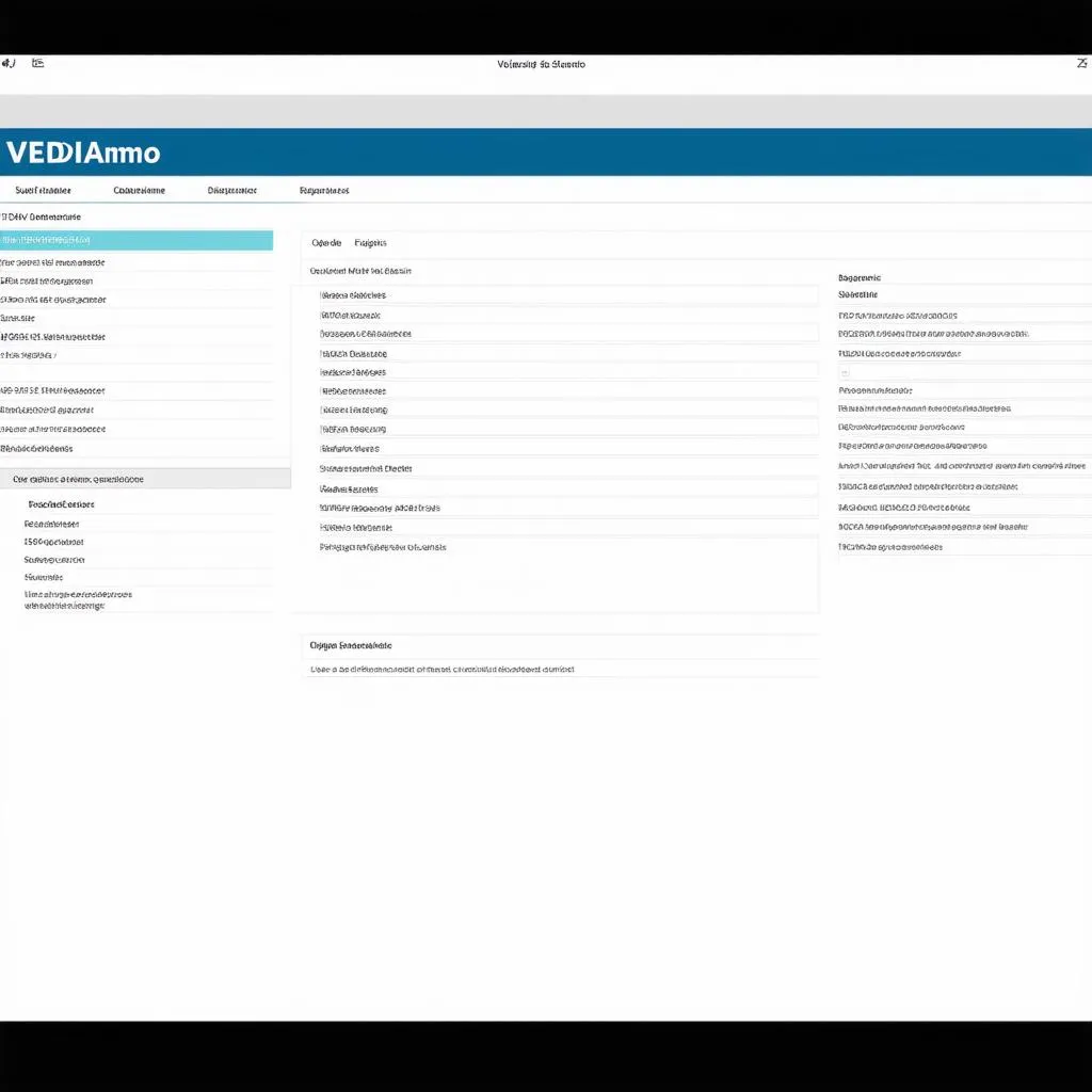 VEDIamo software interface