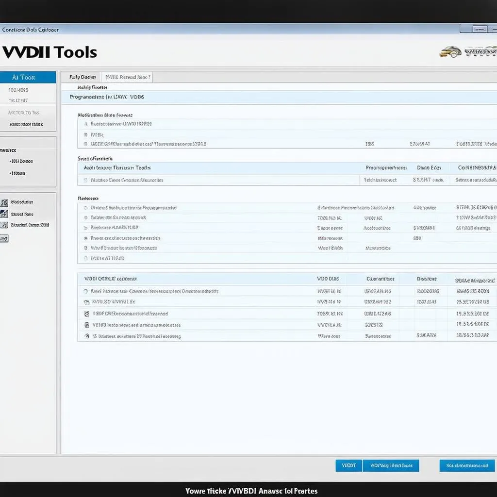 VVDI Tools Interface