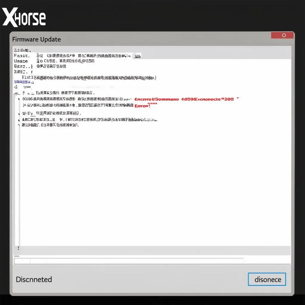 Xhorse Firmware Update Tool Disconnected Error