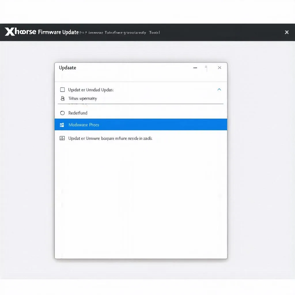 Xhorse Firmware Update Tool Interface