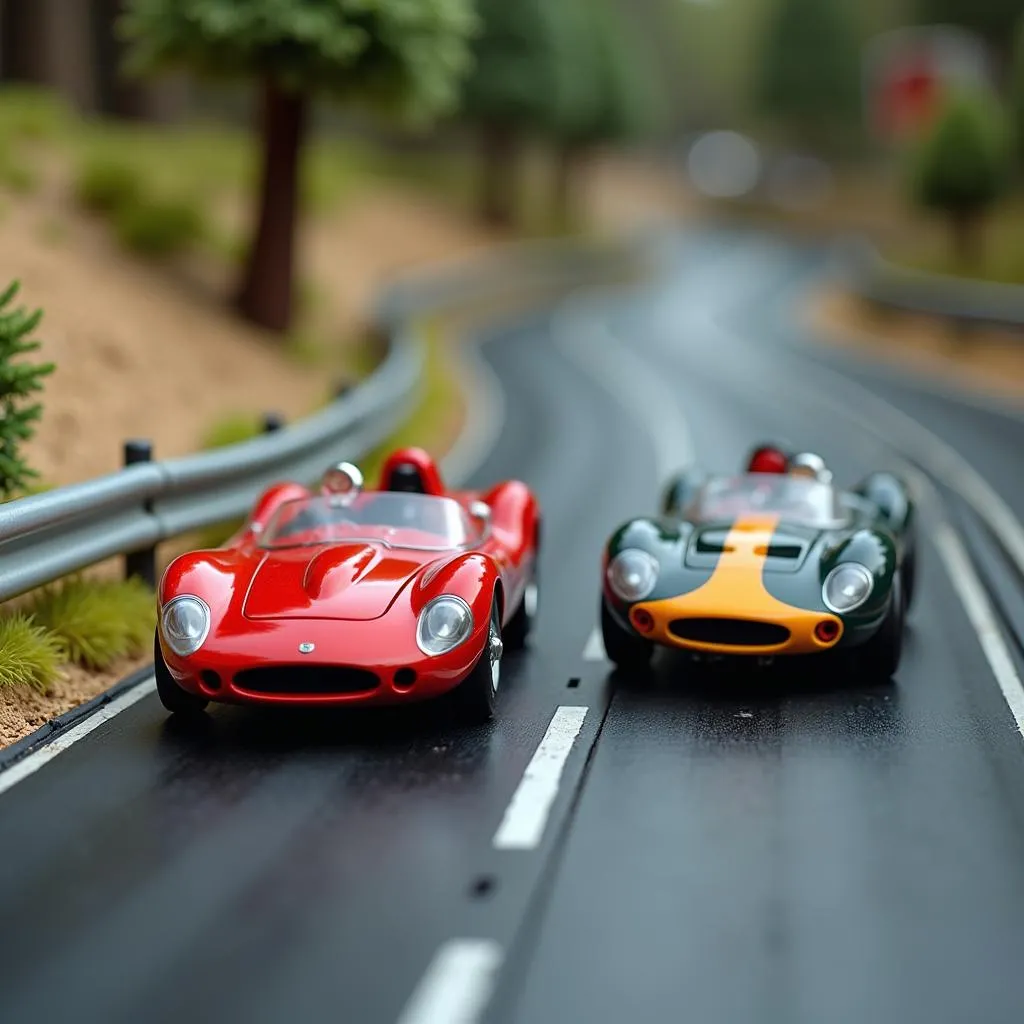 1:43 Scale Slot Car Track Racing