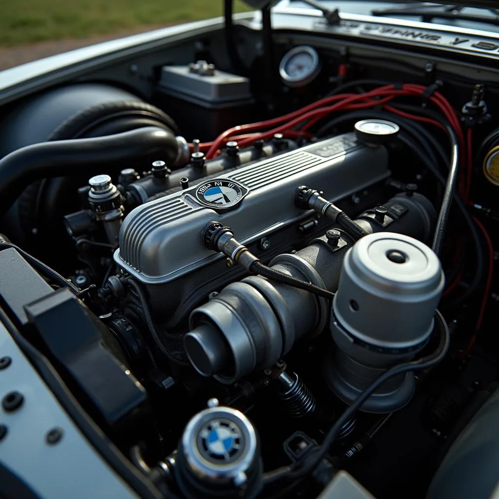 Powerful Engine of a 1971 BMW 75/5