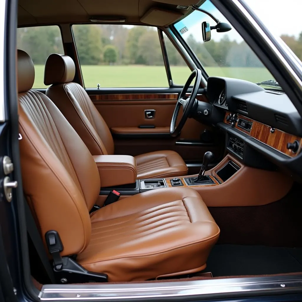 Luxurious Interior of a 1971 BMW 75/5