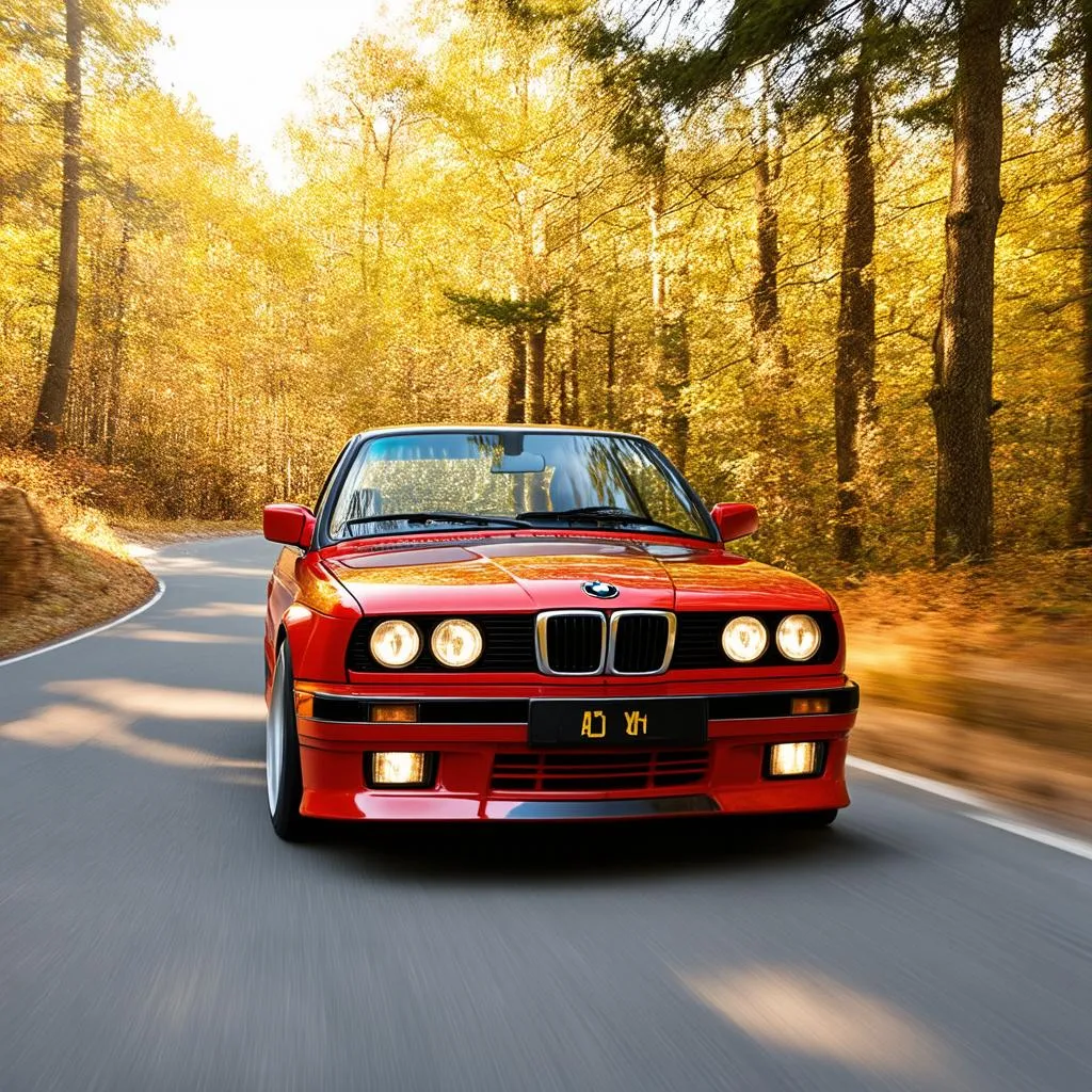 1990 BMW M3 driving