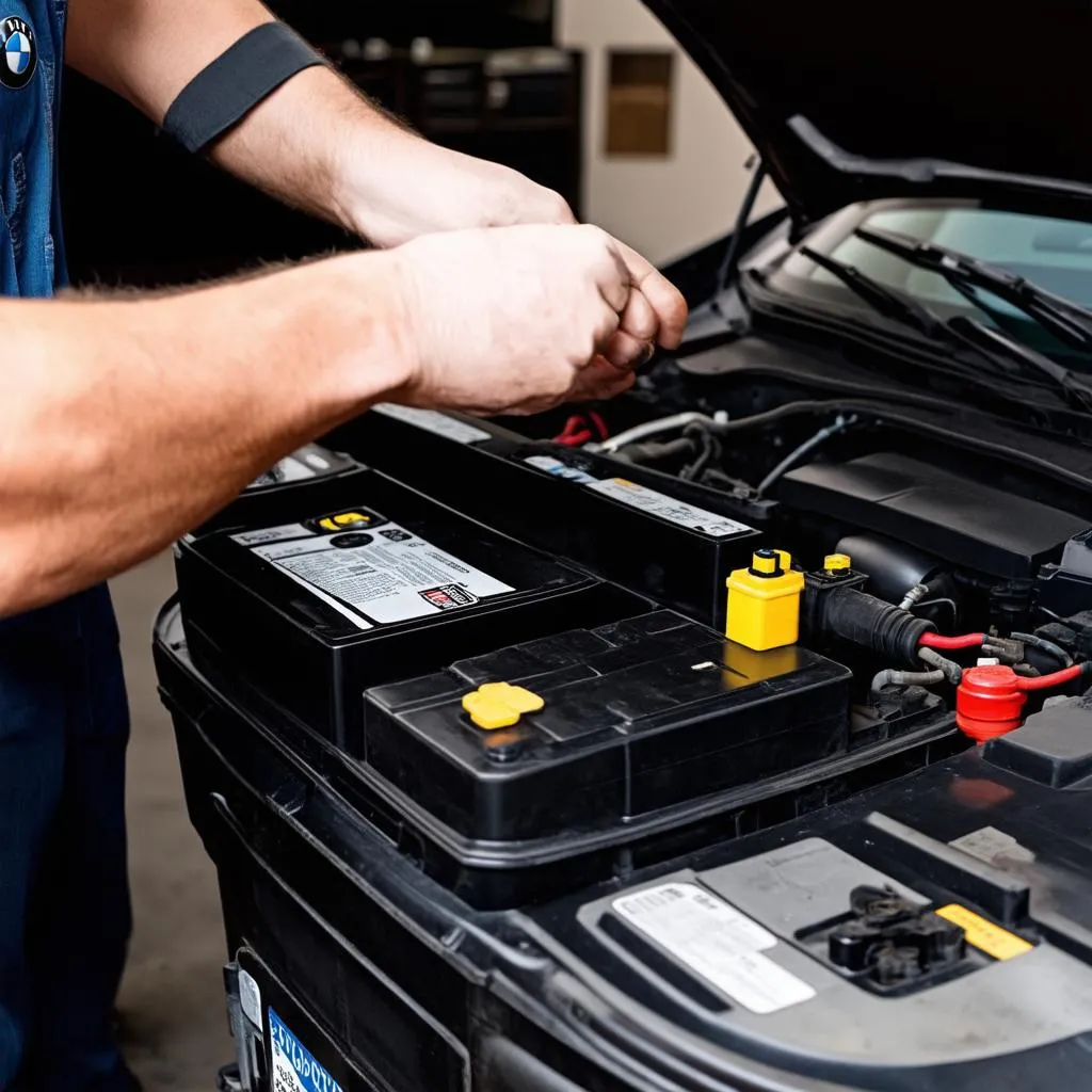 Changing BMW X5 Battery