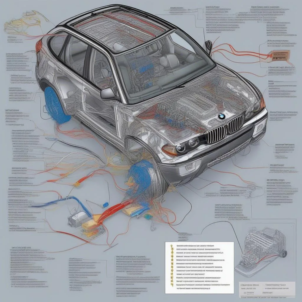 2005 BMW X3 3.0i Electrical System Diagram