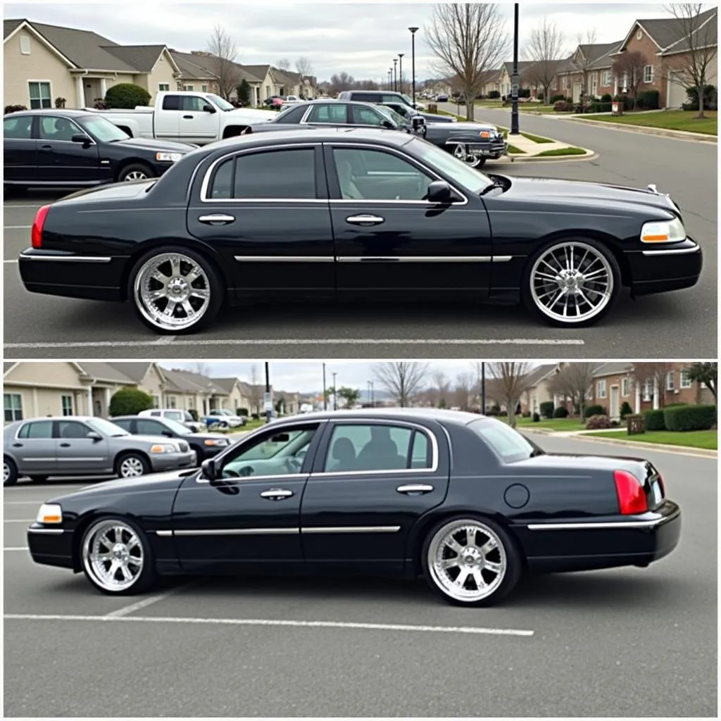 2005 Lincoln Town Car with Custom Rims