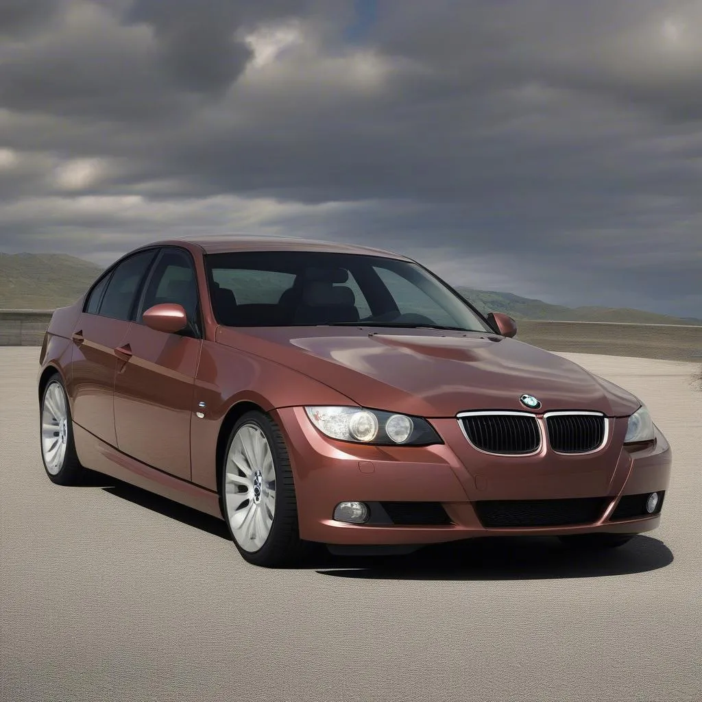 2008 BMW 335xi Performance Car Driving Fast on the Road