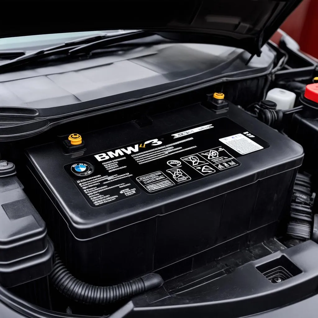 BMW X3 battery location