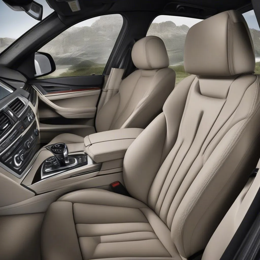 2015 BMW X5 interior leather seats