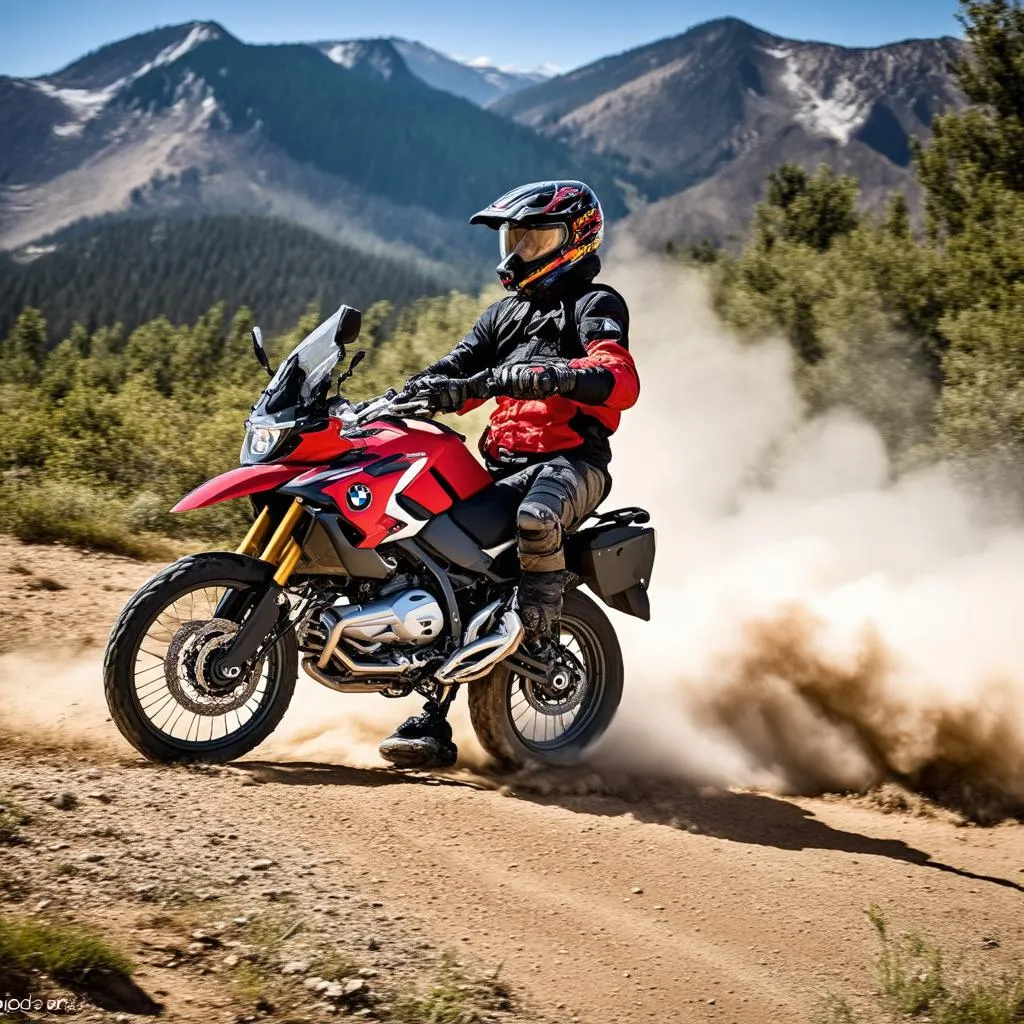 2016 BMW 1200GS riding off-road