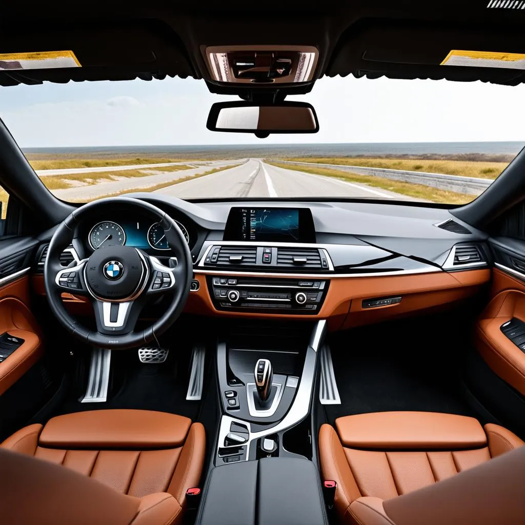 BMW 550i interior