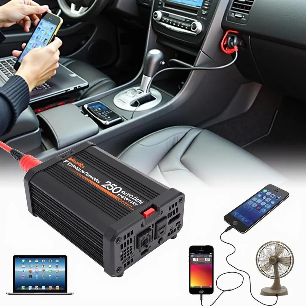 Car Inverter Powering Devices