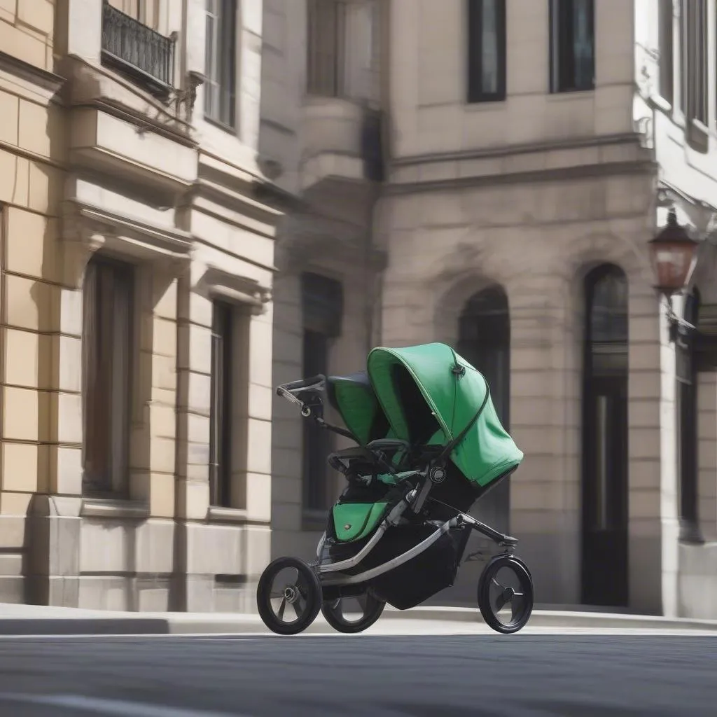 3-wheel stroller maneuverable